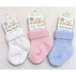 SOFT TOUCH New Born Socks Pink, Blue or White
